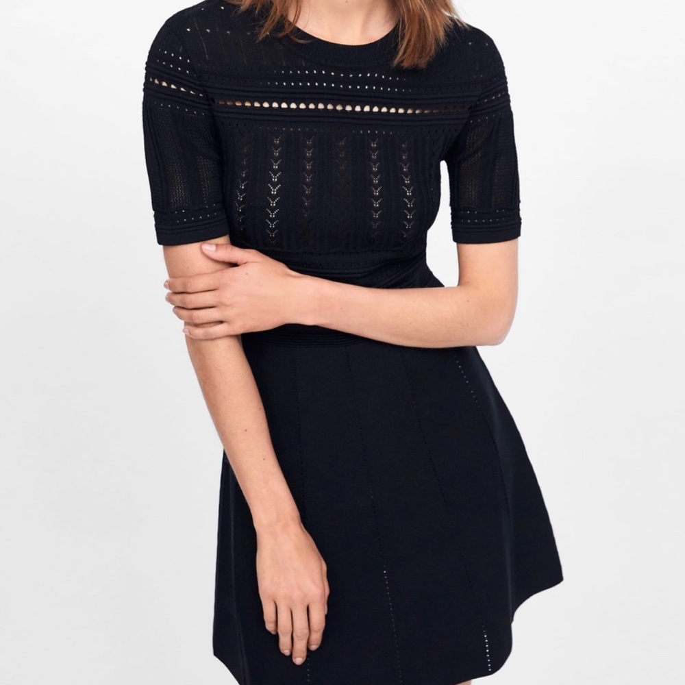 Zara Open Knit Dress